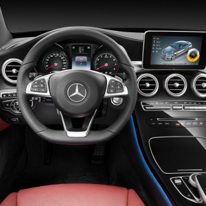 Photo volant cuir Mercedes Classe C Coupé (2015)