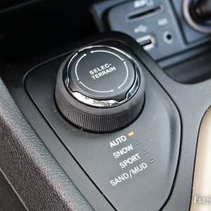 Photo sélecteur mode conduite Jeep Cherokee (2015)