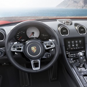 Photo officielle intérieur Porsche 718 Boxster (2016)