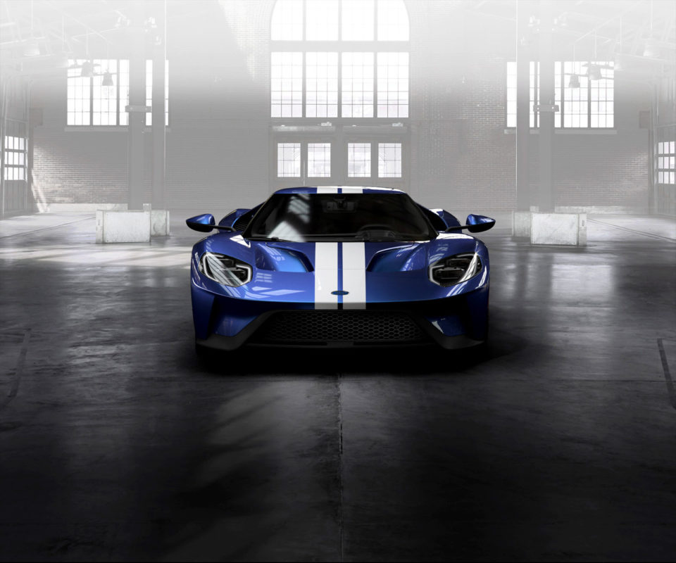 Photo officielle nouvelle Ford GT Bleu Liquid (2016)