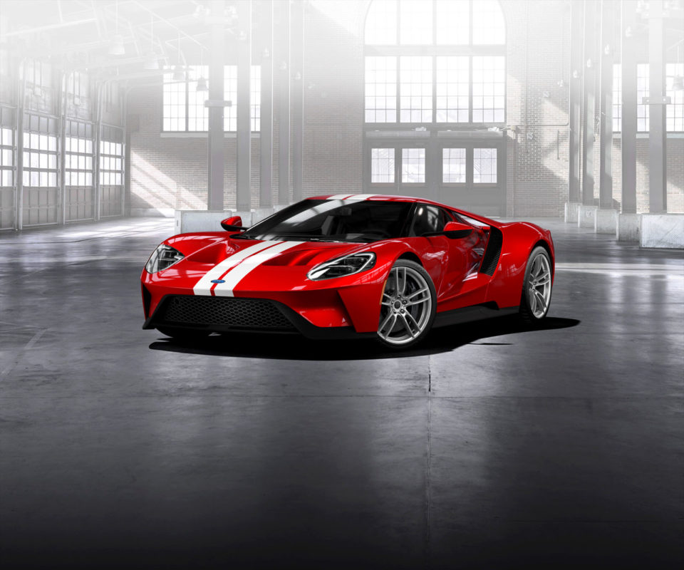 Photo officielle nouvelle Ford GT Rouge Liquid (2016)