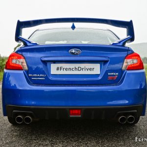 Photo essai route face arrière Subaru WRX STI (2016)