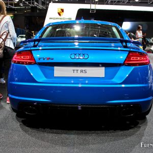 Photo face arrière Audi TT RS – Mondial de l’Auto de Paris 2016