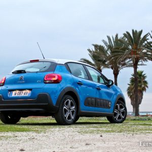 Photo arrière nouvelle Citroën C3 III Cobalt Blue (2016)
