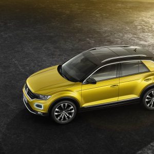 Photo officielle Volkswagen T-Roc Jaune (2017)