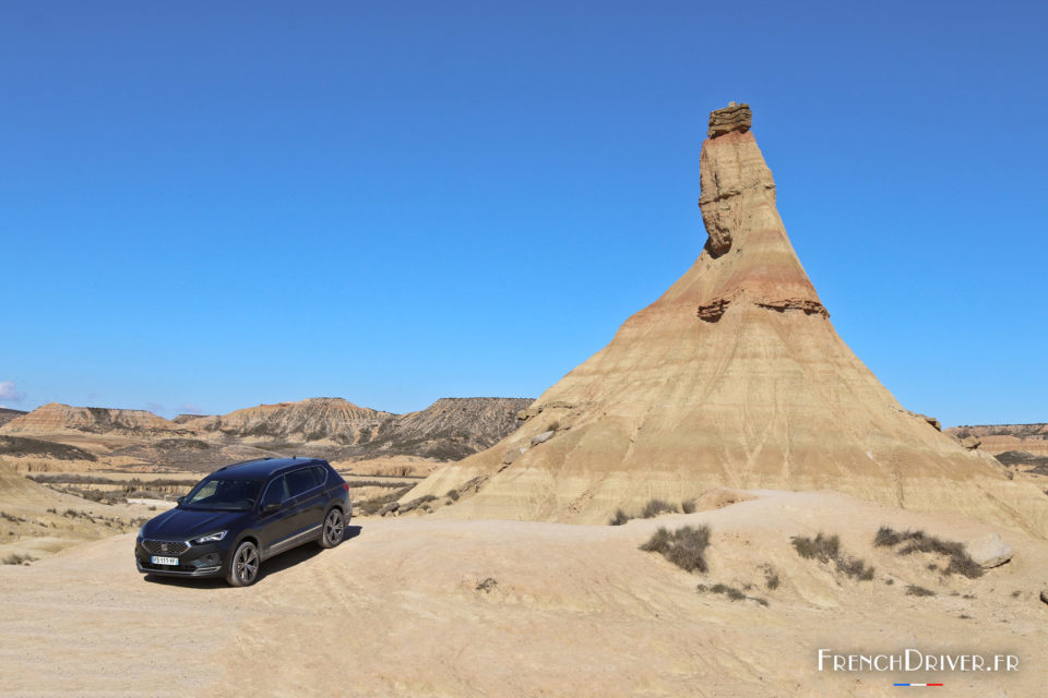 Photo essai SEAT Tarraco désert Bardenas Reales (2019)