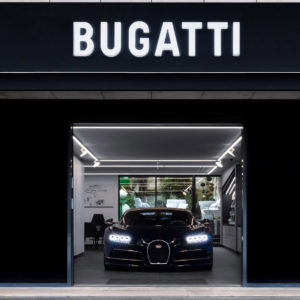 Photo concession Bugatti Paris, Neuilly-sur-Seine (2020)